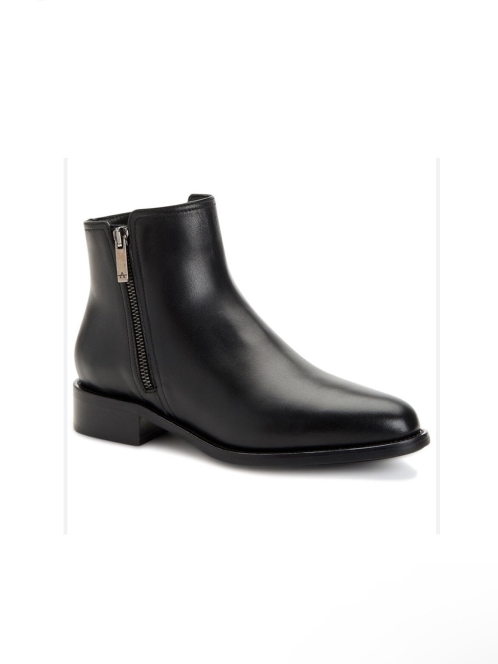 AQUATALIA GEANNA DUAL-ZIP ANKLE BOOTIES IN
BLACK women size 9.5 gently used